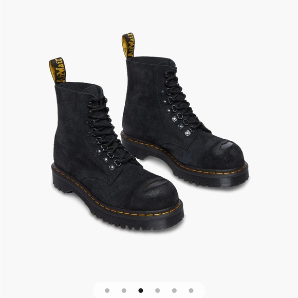 NWT Dr. Martens, 1460 Hairy Suede Lace Up Boots Unisex Men’s 9/Women’s 10 - Picture 2 of 8
